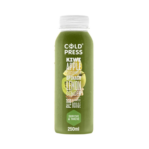 Coldpress Survive & Thrive Kiwi Apple and Cucumber Super Juice