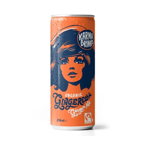 Karma Drinks Gingerella Ginger Ale - Cans 24 x 250ml