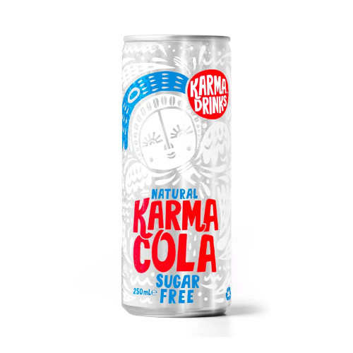 Karma Drinks Karma Cola - Sugar Free Cans 24 x 250ml