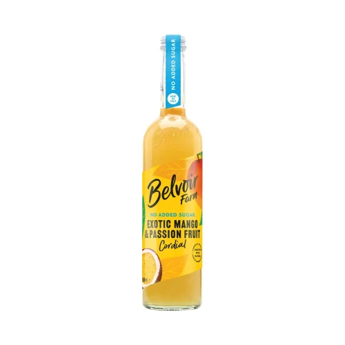 Belvoir Farms Mango & Passionfruit Cordial - No Added Sugar 6 * 500ml