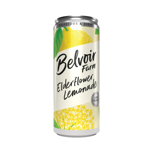 Belvoir Farms Sparkling Elderflower Lemonade Cans 12 x 330ml