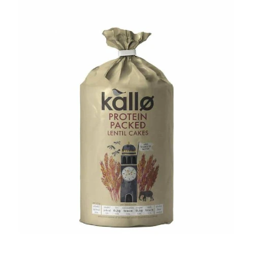 Kallo Lentil Cakes Protein Packed 100g