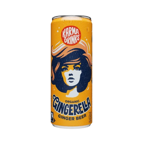Karma Drinks Gingerella Ginger Ale - Cans 24 x 250ml