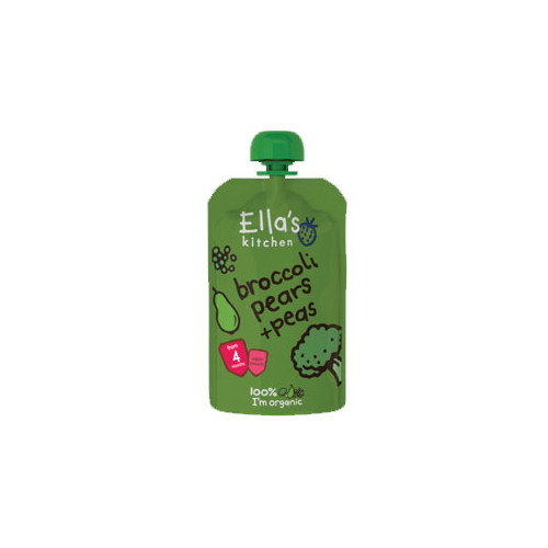 Ella's Kitchen Broccoli Pear And Pea Babyfood 4M 120g