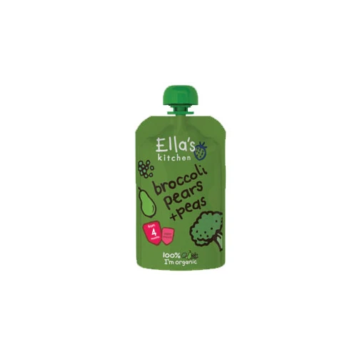 Ella's Kitchen Broccoli Pear And Pea Babyfood 4M 120g