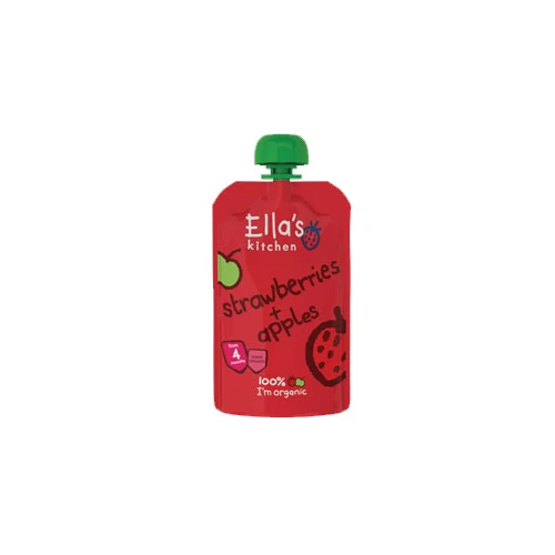 Ella's Kitchen Strawberries And Apples Babyfood 4M 120g