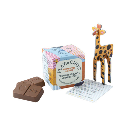 PLAYin CHOC PLAYin CHOC Endangered Animals ToyChoc Box 20g