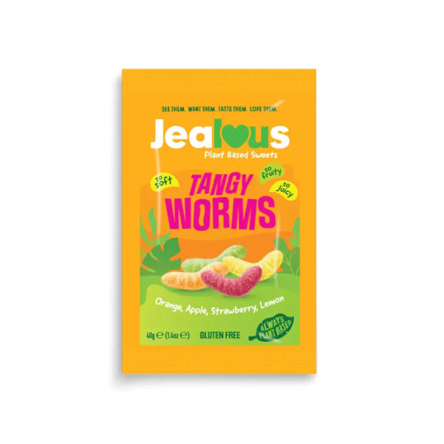 Jealous Sweets Tangy Worms Impulse Bag 40g