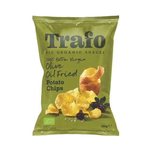 Trafo Potato Crisps Fried in Extra Virgin Olive Oil 12 x 100g