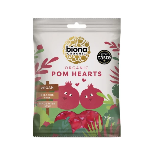 Biona Pom Hearts 75g