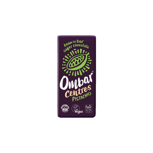 Ombar Pistachio Centre dark 60% raw chocolate 70g