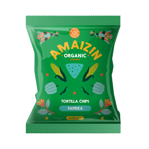 Amaizin Tortilla Chips - Paprika 15 x 75g
