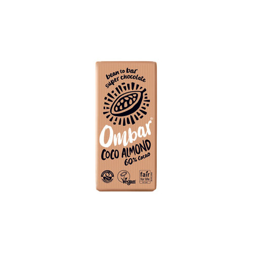 Ombar Coco Almond Raw Chocolate Bar 70g