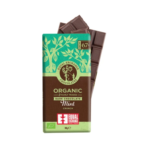 Equal Exchange Dark Chocolate 67% Mint Crunch 100g