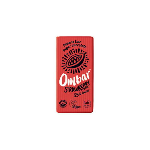 Ombar Strawberries Mylk Raw Chocolate Bar 35g