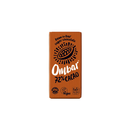 Ombar Dark 72% Raw Chocolate Bar 35g