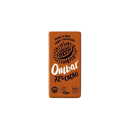 Ombar Dark 72% Raw Chocolate Bar 35g