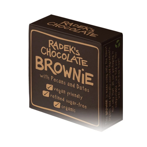 Radek's Chocolate Chocolate Brownie with Pecans and Dates 60g
