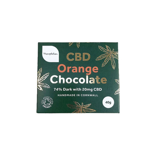 Themptation 20mg CBD Dark Chocolate Orange Bar 40g