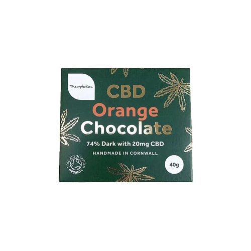 Themptation 20mg CBD Dark Chocolate Orange Bar 40g