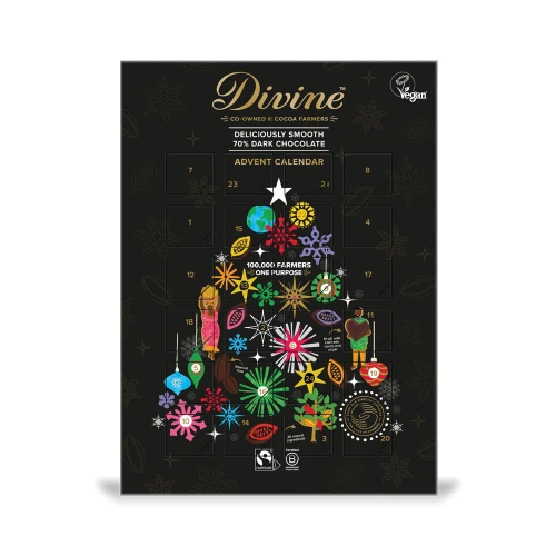 Divine Advent Calendar - Dark Chocolate 12 x 85g
