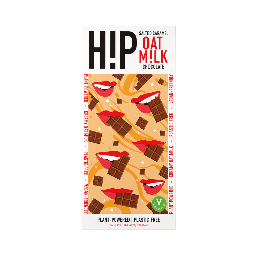 H!P Chocolate Oat M!lk Chocolate Salted Caramel 70g