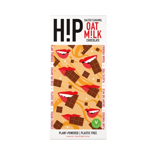 H!P Chocolate Oat M!lk Chocolate Salted Caramel 70g