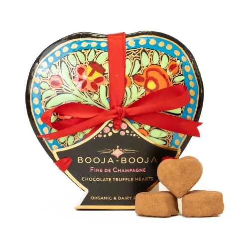 Booja Booja Heart-Shaped Box - Fine de Champagne Truffles 115g