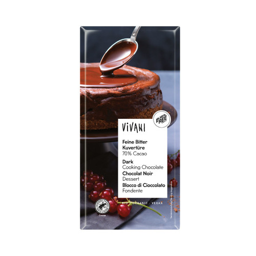 VIVANI 70% Cocoa Dark Cooking Chocolate 200g
