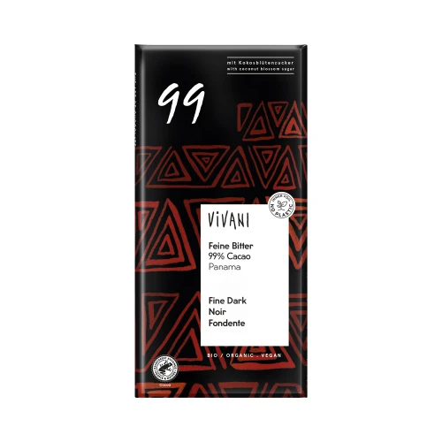 VIVANI Dark Chocolate Panama 99% Cocoa 80g