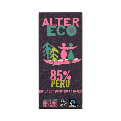 Alter Eco 85% Peru Dark Chocolate 100g