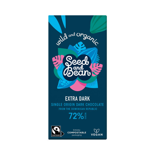 Seed and Bean 72% Dark Trinitario Chocolate Bar 75g