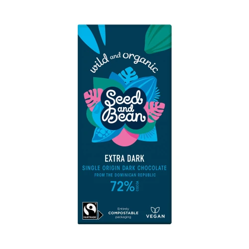 Seed and Bean 72% Dark Trinitario Chocolate Bar 75g