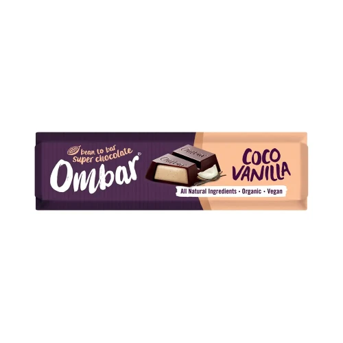 Ombar Coconut Vanilla Filled Chocolate Bar 42g