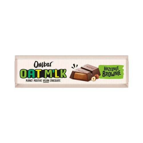 Ombar Oat M'lk Hazelnut Brownie Filled Chocolate Bar 42g