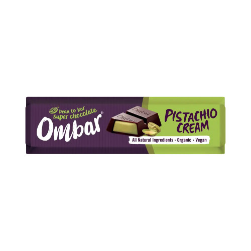 Ombar Pistachio Cream Filled Chocolate Bar 42g