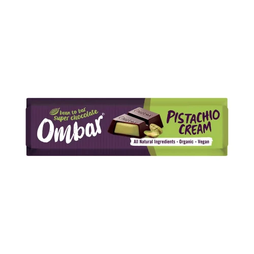 Ombar Pistachio Cream Filled Chocolate Bar 42g