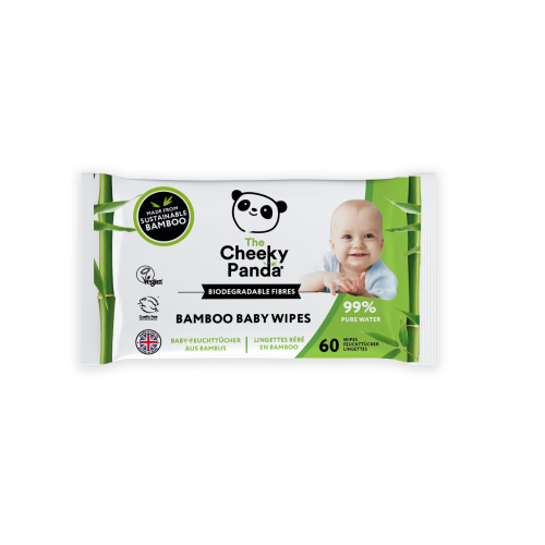 The Cheeky Panda Baby Wipes Biodegradable Bamboo (12 * 60pcs)