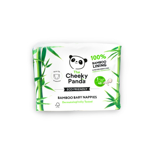The Cheeky Panda Bamboo Nappies Size 1:2 to 5kg (4 x 48pcs)