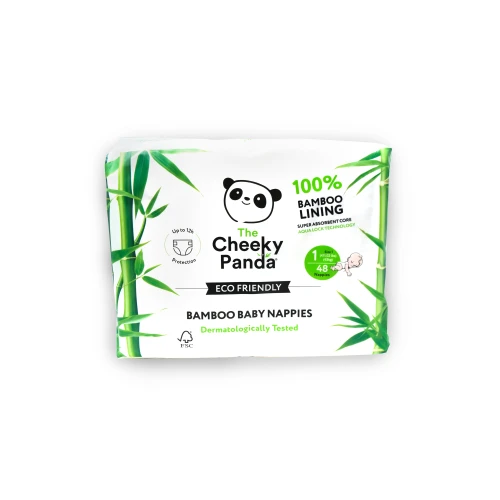 The Cheeky Panda Bamboo Nappies Size 1:2 to 5kg (4 x 48pcs)