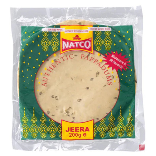 Natco Poppadoms - Cumin (Jeera) 200g