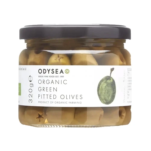 Odysea Green Pitted Olives in Brine 320g