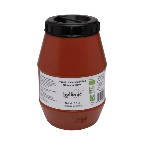 Hellenic Sun Bulk Olives - Kalamata Pitted (drained weight 2kg) 6 * 3.3kg