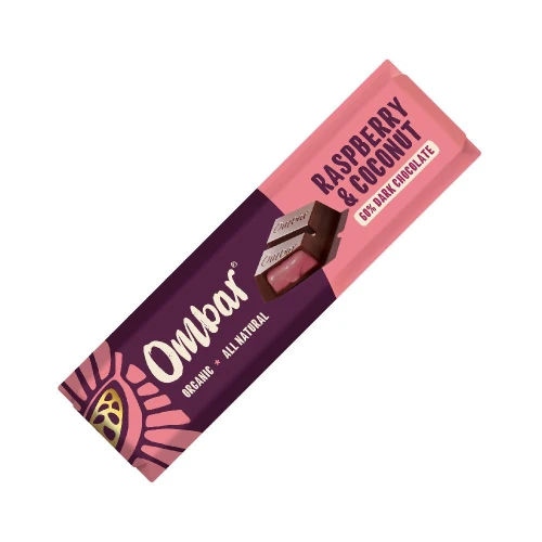Ombar Coco Raspberry Filled Chocolate Bar 42g