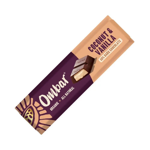 Ombar Coconut Vanilla Filled Chocolate Bar 42g