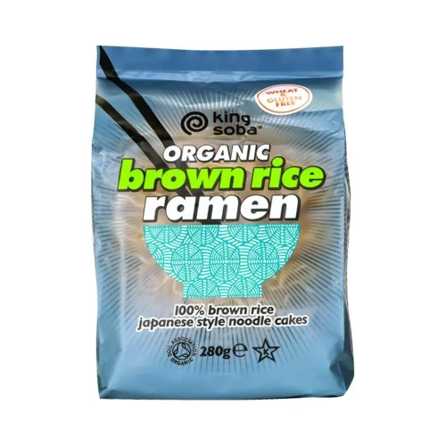King Soba Brown Rice Ramen Noodles 280g