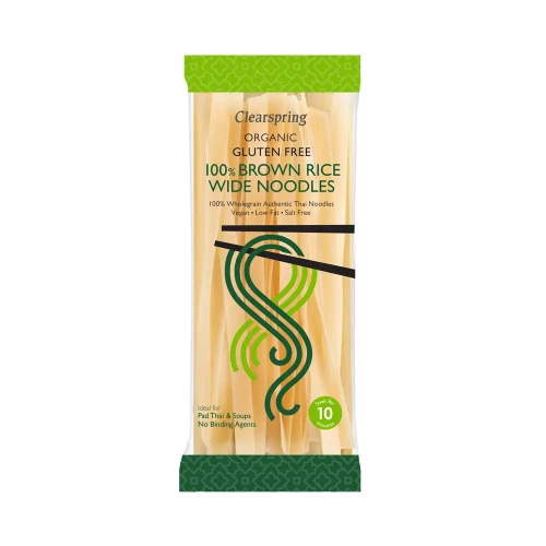 Clearspring Gluten Free Wide Brown Rice Noodles 200g