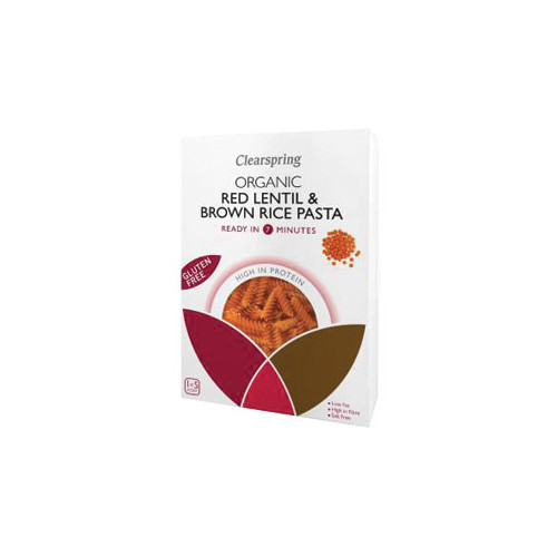 Clearspring Fusilli Red Lentil and Brown Rice 250g
