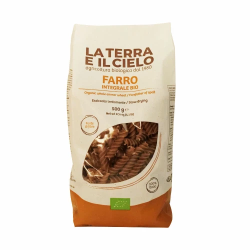 La Terra E Il Cielo Whole Emmer Wheat Fusilli 500g