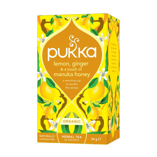 Pukka Lemon, Ginger & A Touch of Manuka Honey 40g